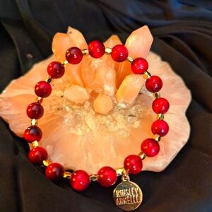 Pink Cat Eye Stretch Bracelet